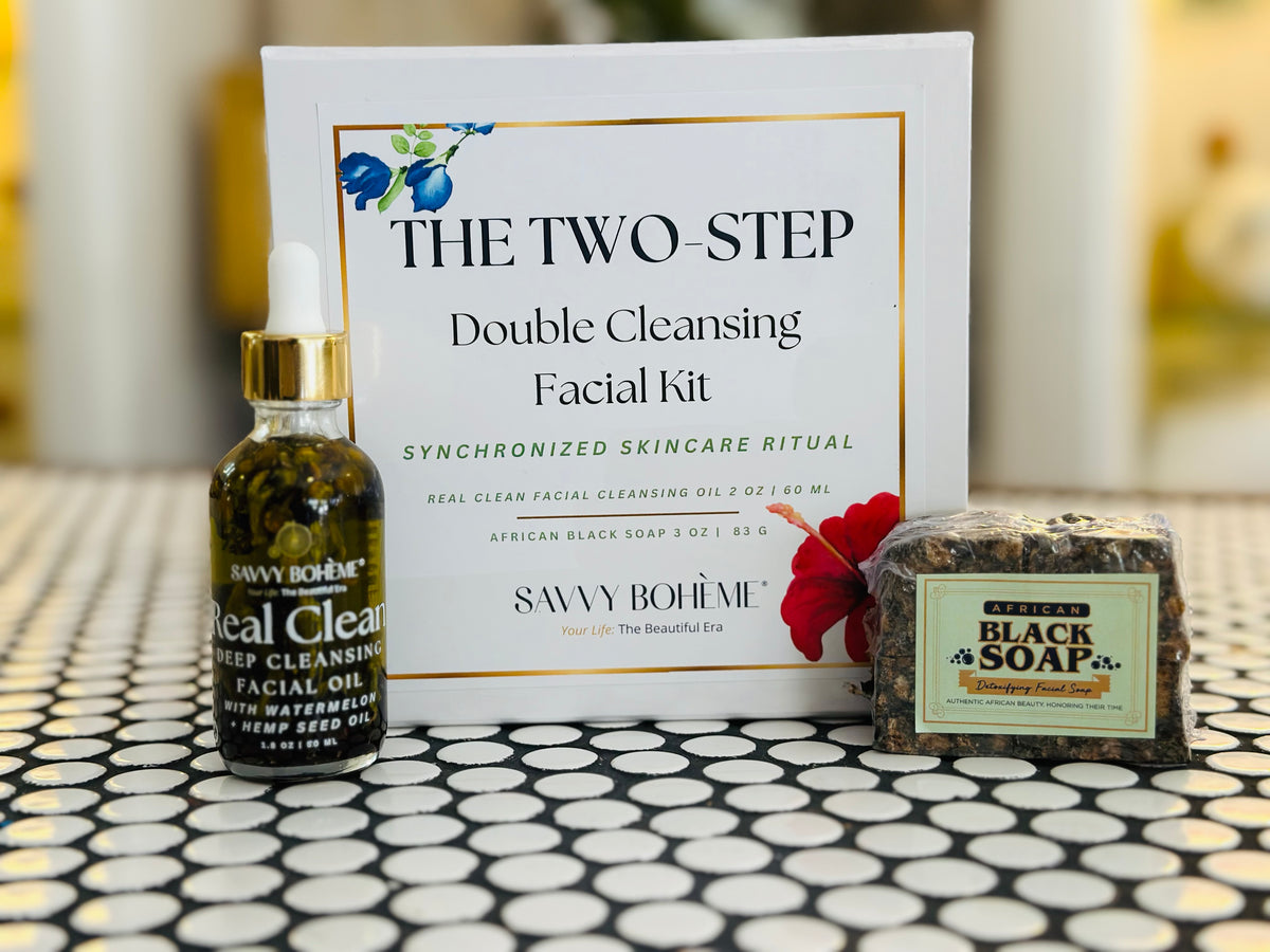 Two-Step Double Cleansing Facial Kit | Savvy Boheme